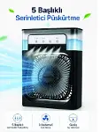 Modern Püskürtmeli Masaüstü Fan Geniş Su Haznesi, 5 Sis Çıkışı, 3 Kademe Fan Gücü-1