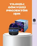 Star Master Galaxy Projektör – 360° Dönebilen Gece Lambası, Dekoratif Ambiyans Işığı-1