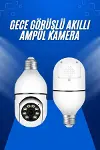 Ev Kamerası Wifi Kamerası Gece Görüşlü Akıllı Ampül Kamera-2