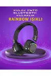 Renkli Işık Efektli Bluetooth 5.3 Müzik Kulaklığı-2