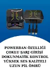 Dijital Göstergeli Bluetooth Kulaklık ve Bildirim Görebilen Akıllı Saat Alarm ve Titreşim-2