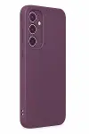 Samsung Galaxy A35 5G Kılıf First Silikon - Mürdüm-1