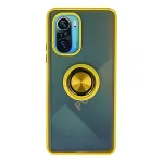Xiao Red K40 Kılıf Montreal Yüzüklü Silikon Kapak - Sarı-1