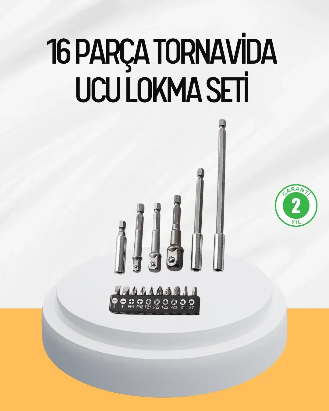 Ergonok 16 Parça Bits Tornavida Uç ve Adaptör Seti