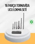 Ergonok 16 Parça Bits Tornavida Uç ve Adaptör Seti-1