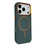 Joko Apple İphone 17 Pro Max Luno Deri Magsafe Kapak - Yeşil-1