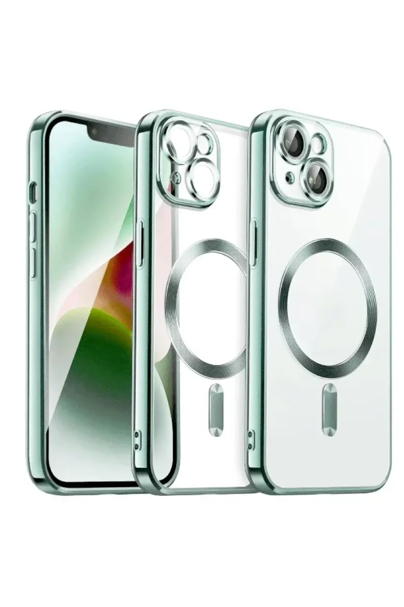Apple iPhone 13 Kılıf Kross Magneticsafe Kapak - Koyu Yeşil