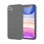 Apple iPhone 11 Kılıf First Silikon - Gri-2