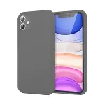 Apple iPhone 11 Kılıf First Silikon - Gri-3