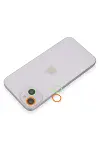 Apple iPhone 13 Renkli Kamera Lens Koruma Cam - Turuncu-Yeşil-1