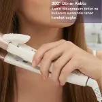 Saç Düzleştirici Serak Kaplama 180° Sıcaklık - 2 Kademeli 360°KABLO=1.8MT SHD-1730-3