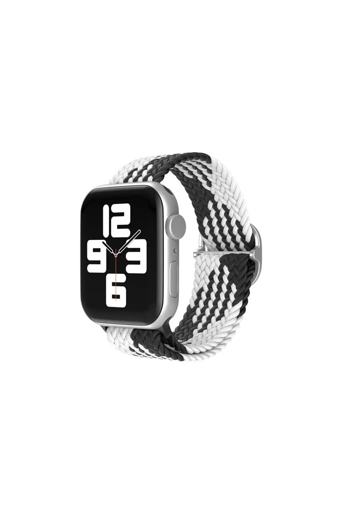 Watch 20mm Kordon - Siyah-beyaz