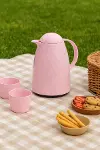1 Lt Akrilik Soft Pembe Çay Termosu 12 Saat Sıcak 24 Saat Soğuk-3