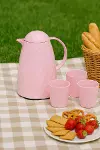 1 Lt Akrilik Soft Pembe Çay Termosu 12 Saat Sıcak 24 Saat Soğuk-4