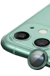 Apple iPhone 11 Raze Metal Kamera Lens - Yeşil-1