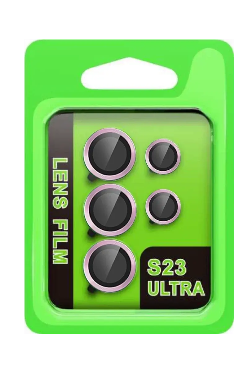 Samsung Galaxy S23 Ultra Raze Metal Kamera Lens - Lila