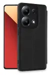 Xiao Red Note 13 4G Kılıf Flip Cover - Siyah-1