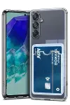 Samsung Galaxy A17 5G Kart Şeffaf Silikon - Şeffaf-1