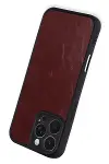 Apple iPhone 16 Pro Max Kılıf Aras Deri Kapak - Bordo-3