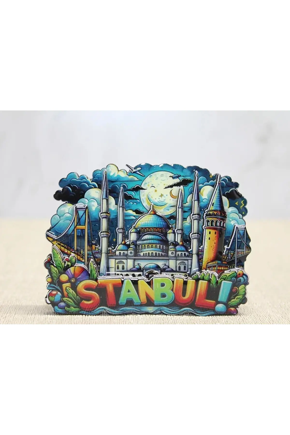 Ahşap İstanbul Temalı Magnet Alk4597
