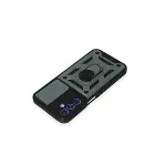 Samsung Galaxy M34 5g Kılıf Pars Lens Yüzüklü Silikon - Yeşil-4