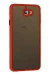 Samsung Galaxy J7 Prime Kılıf Montreal Silikon Kapak - Kırmızı-3