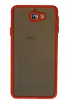 Samsung Galaxy J7 Prime Kılıf Montreal Silikon Kapak - Kırmızı-1