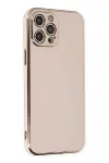 Apple iPhone 12 Pro Kılıf Volet Silikon - Pembe-1