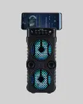 1200 mAh Şarjlı LED Işıklı Bluetooth Hoparlör – FM Radyolu, Hafıza Kart Destekli-3