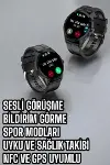 Akıllı Saat Sesli Görüşme Bluetooth Bağlantılı 3 Kordonlu Yeni Nesil-4