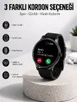 Akıllı Saat Sesli Görüşme Bluetooth Bağlantılı 3 Kordonlu Yeni Nesil-1