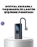 Kablosuz Dijital Lastik Şişirme Pompası LED Işıklı 80W-1