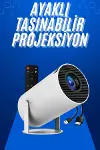 Taşınabilir Projeksiyon Ayaklı Projektör Android Uyumlu HDMI Girişli-1