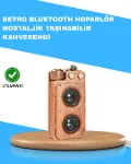 Retro Radyo Tasarım Bluetooth Hoparlör 1800mAh Uzun Çalma Süresi-1