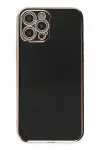 Apple iPhone 12 Pro Kılıf Volet Silikon - Siyah-2