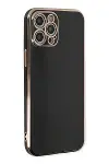Apple iPhone 12 Pro Kılıf Volet Silikon - Siyah-1