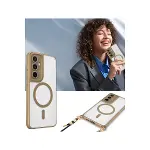 Samsung Galaxy S25 Kılıf Enka Magsafe Silikon Kılıf - Desert-3