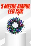 Karışık Renk Pilli Led Işık Çok Fonksiyonlu Enerji Tasarruflu 5 Metre-2