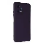 Xiao Red Note 12 5G Kılıf Nano içi Kadife Silikon - Mor-2