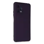 Xiao Red Note 12 5G Kılıf Nano içi Kadife Silikon - Mor-3