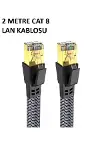 Cat 8 LAN Kablosu –Ethernet Kablosu Örgü Kaplama, Yüksek Hızlı (2 METRE)-1