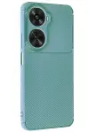 Huawei Nova 12 SE Kılıf Auto Focus Karbon Kapak - Koyu Yeşil-2