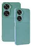 Huawei Nova 12 SE Kılıf Auto Focus Karbon Kapak - Koyu Yeşil-3