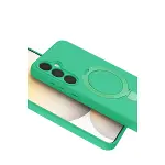 Samsung Galaxy A16 5g Regal Magsafe Standlı Kapak - Yeşil-4