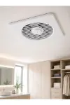 Dekoratif Banyo ve Mutfak Aspiratörü 150 mm 20,8 x 20,8 cm 20 W Havalandırma Fanı-4