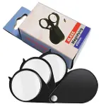 PM-6585 Katlanır 30 mm Mini Cep Tipi 3’lü Büyüteç-2