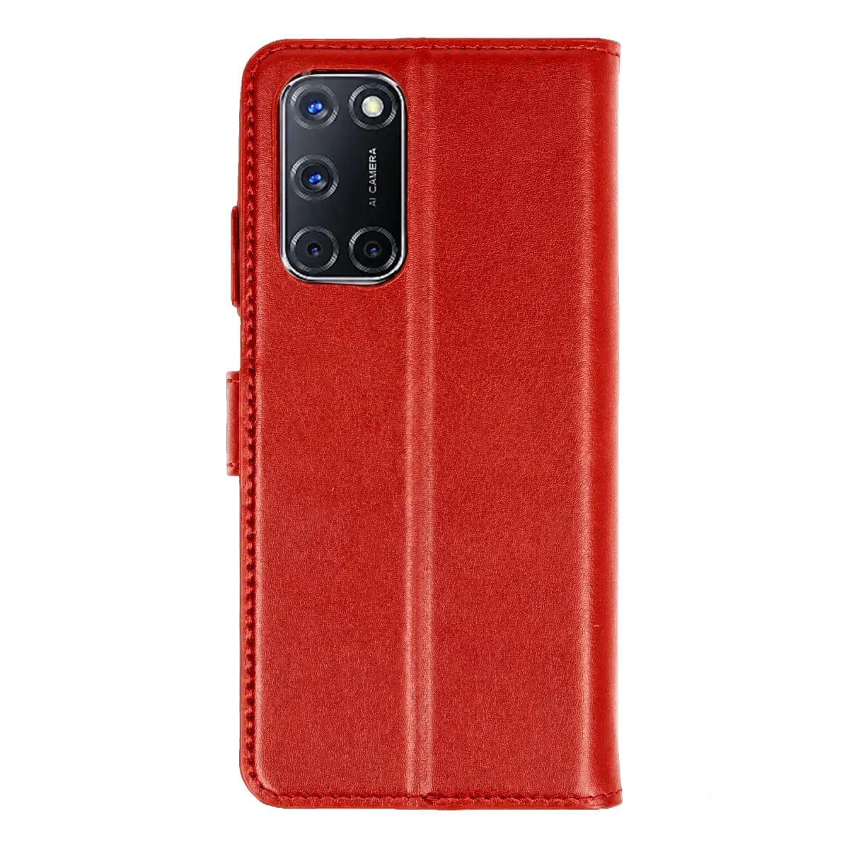 Oppo A52 Trend S Plus Kapaklı Kılıf - Kırmızı