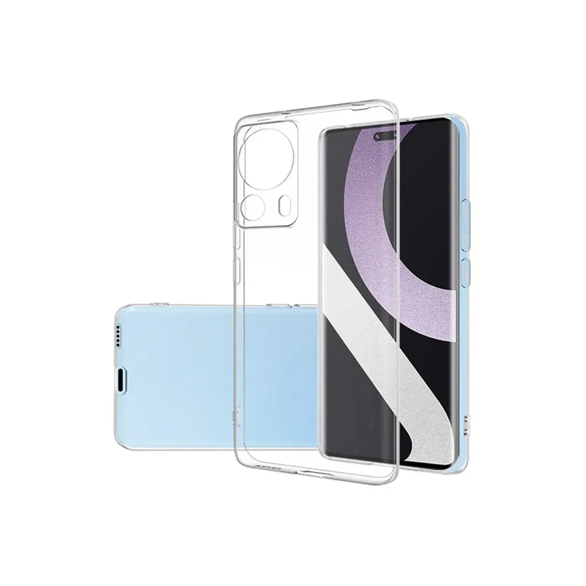Xiaomi Mi 13 Lite Kılıf Lüx Şeffaf Silikon