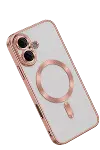 Apple iPhone 16 Kılıf Kross Magneticsafe Kapak - Rose-2