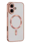 Apple iPhone 16 Kılıf Kross Magneticsafe Kapak - Rose-1